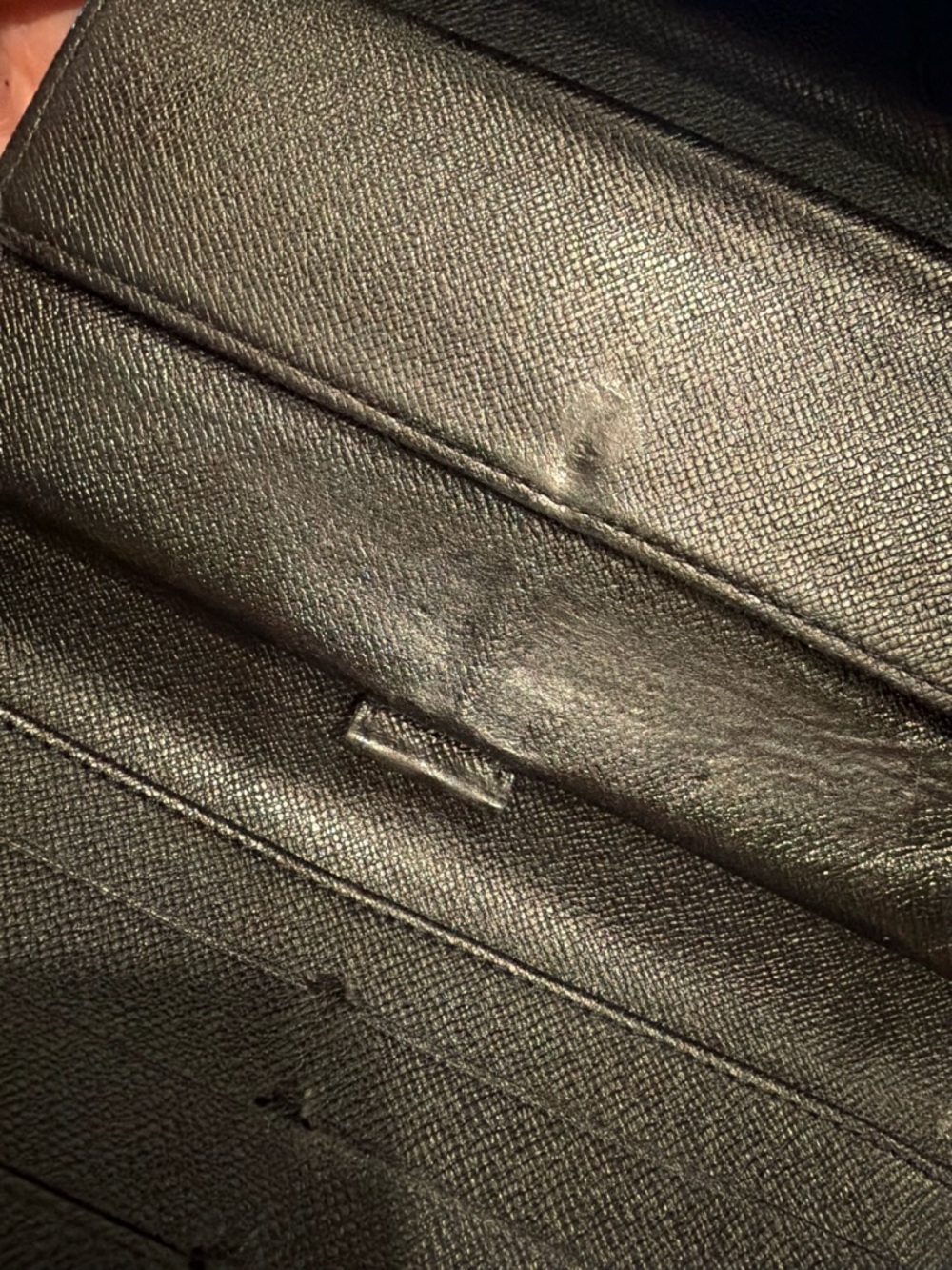 LV Sarah Black Epi Leather Long Flap Snap Wallet Y2K with gold crossbody kit - Picture 11 of 14